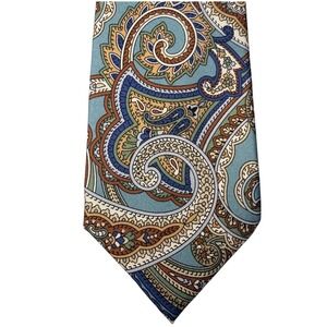 Daniel Cremieux Seven Fold 100% Italian Silk Blue Paisley Tie Ltd Edition 81/307